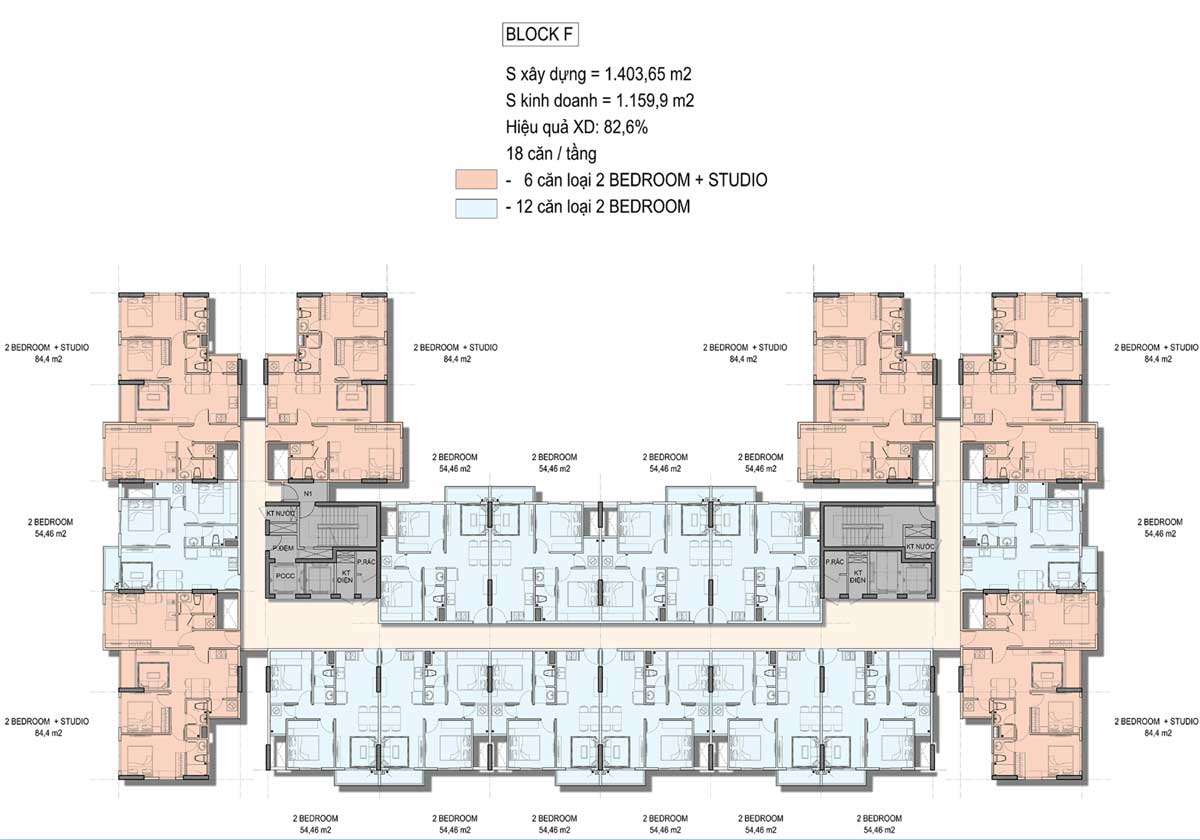 Mặt bằng Tầng điển hình Block F Dự án Căn hộ City Gate 5 Bình Chánh Mặt bằng Tầng điển hình Block F Dự án Căn hộ City Gate 5 Bình Chánh