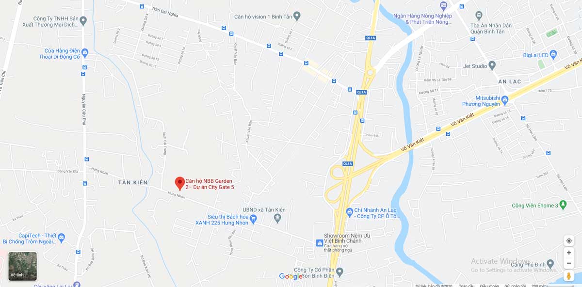 Vị trí Dự án Căn hộ City Gate 5 Bình Chánh Vị trí Dự án Căn hộ City Gate 5 Bình Chánh