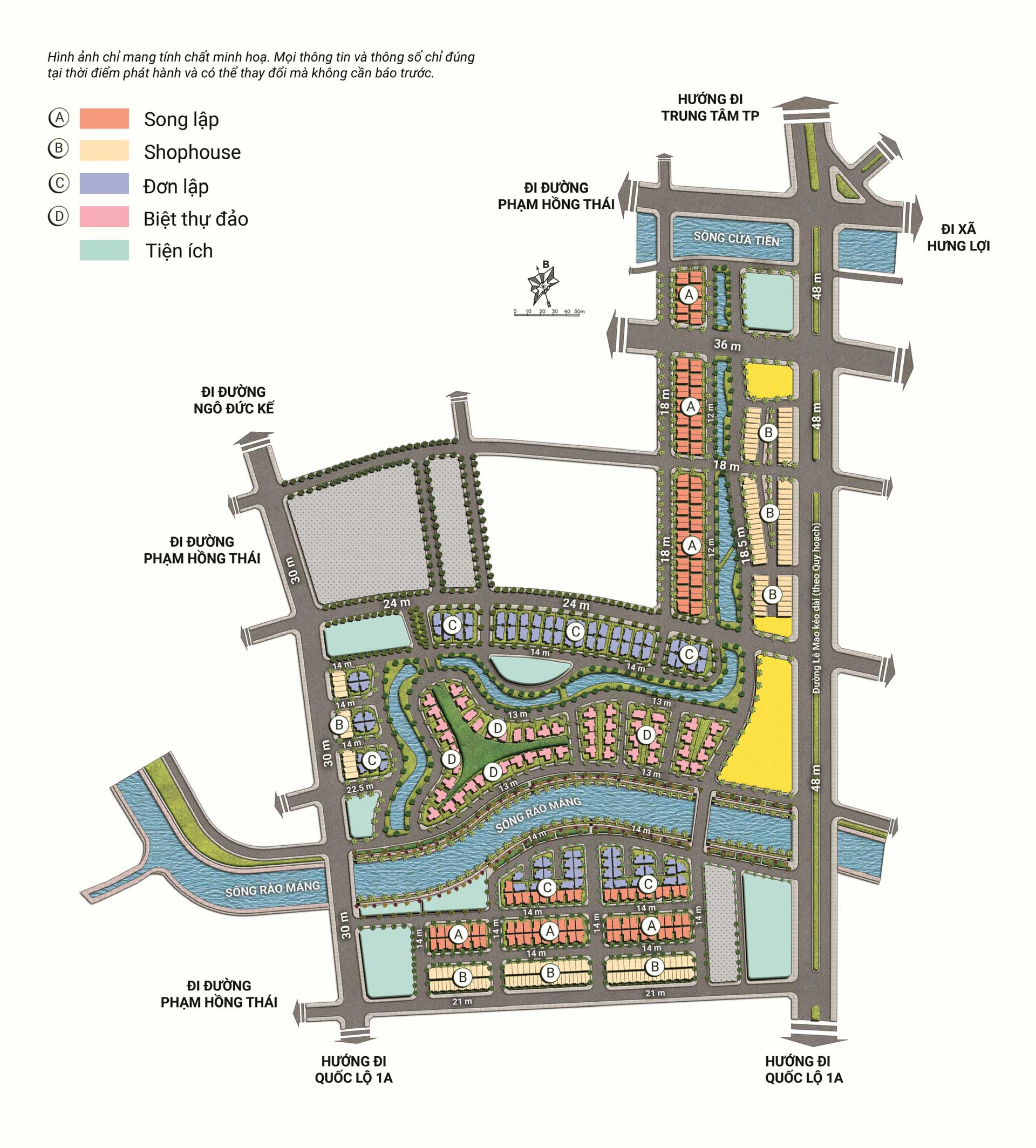 Mặt bằng Dự &aacute;n Vinh Heritage Nghệ An