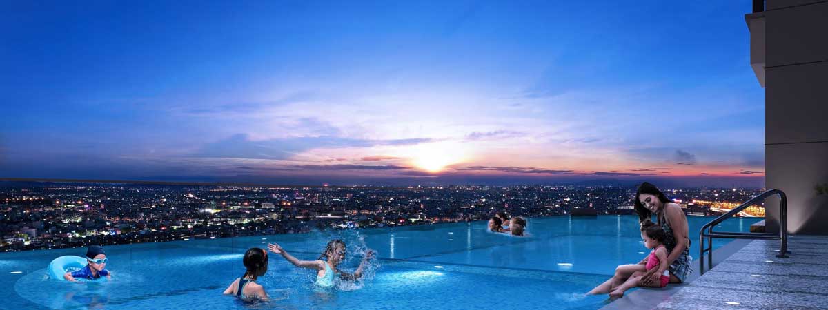 Hồ bơi tràn bờ Dự án Căn hộ Opal Premium Thủ Đức Hồ bơi tràn bờ Dự án Căn hộ Opal Premium Thủ Đức