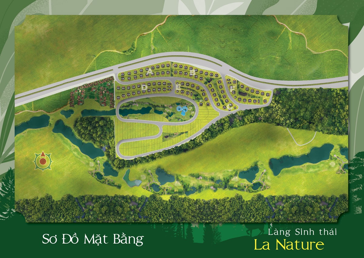 Sơ đồ Phân lô Làng Sinh Thái La Nature Bảo Lộc Sơ đồ Phân lô Làng Sinh Thái La Nature Bảo Lộc