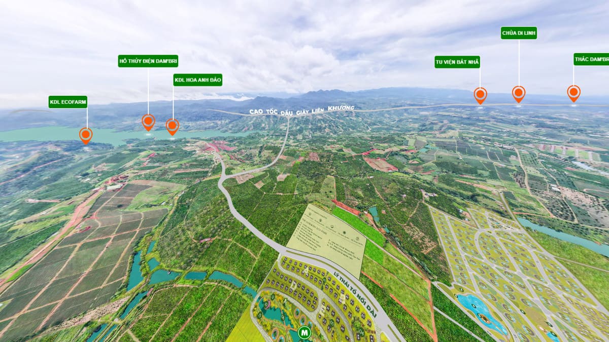 Toàn cảnh vị trí La Nature Bảo Lộc Toàn cảnh vị trí La Nature Bảo Lộc