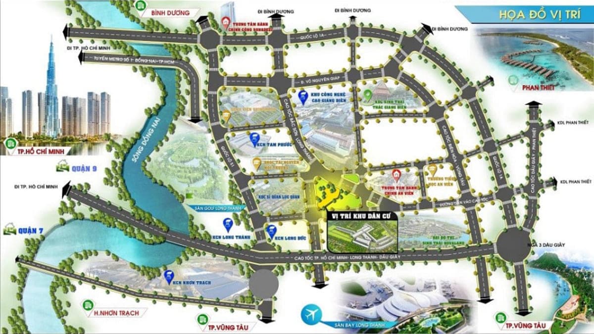 Vị tr&iacute; Lavita City Đồng Nai