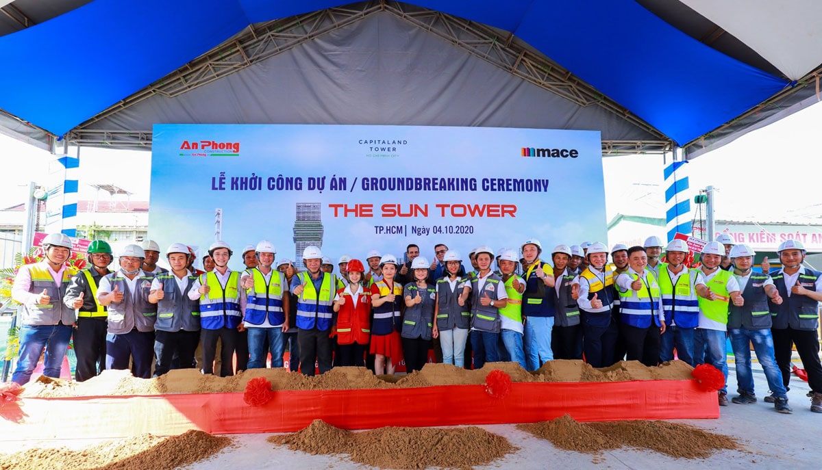 an phong khoi cong du an the sun tower quan 1 - The Sun Tower Capitaland&nbsp;Quận 1
