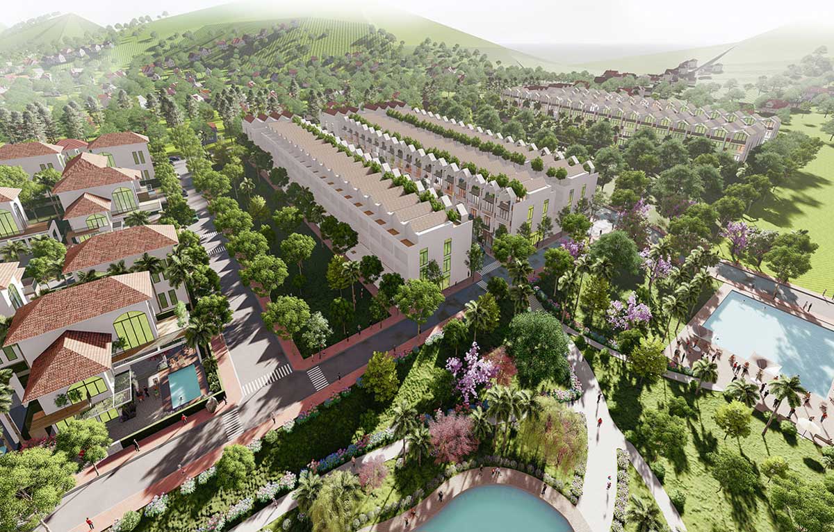 Phối cảnh Dự &aacute;n Bảo Lộc Park Hill