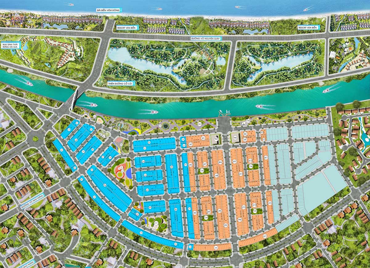 Mặt bằng phân lô Dự án Mallorca River City Mặt bằng phân lô Dự án Mallorca River City