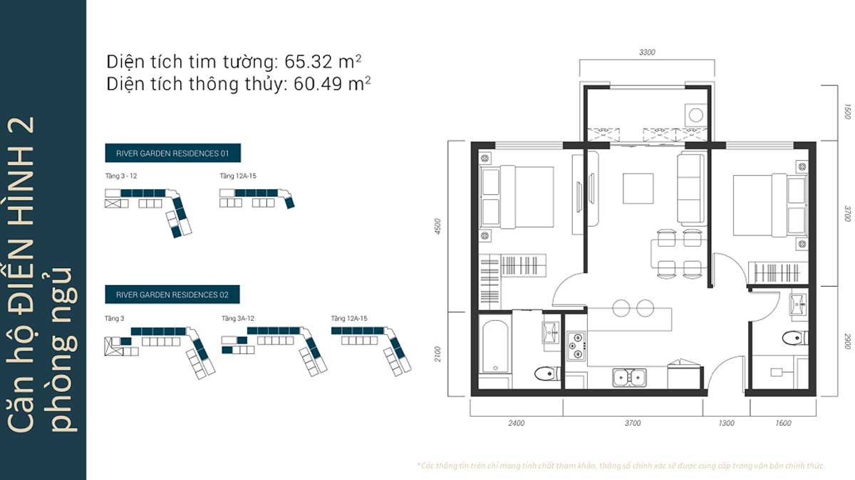 Thiết kế Căn hộ 2PN Thiết kế Căn hộ 2PN