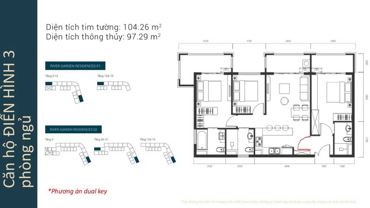 Thiết kế Căn hộ 3PN Thiết kế Căn hộ 3PN