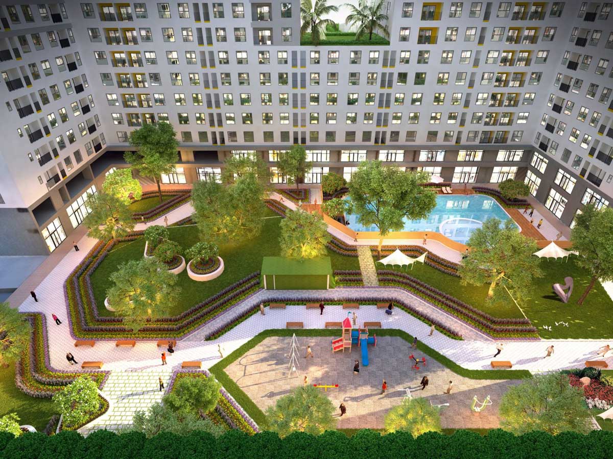 Tiện ích Công viên nội khu Dự án Căn hộ Bcons Plaza Dĩ An Bình Dương Tiện ích Công viên nội khu Dự án Căn hộ Bcons Plaza Dĩ An Bình Dương