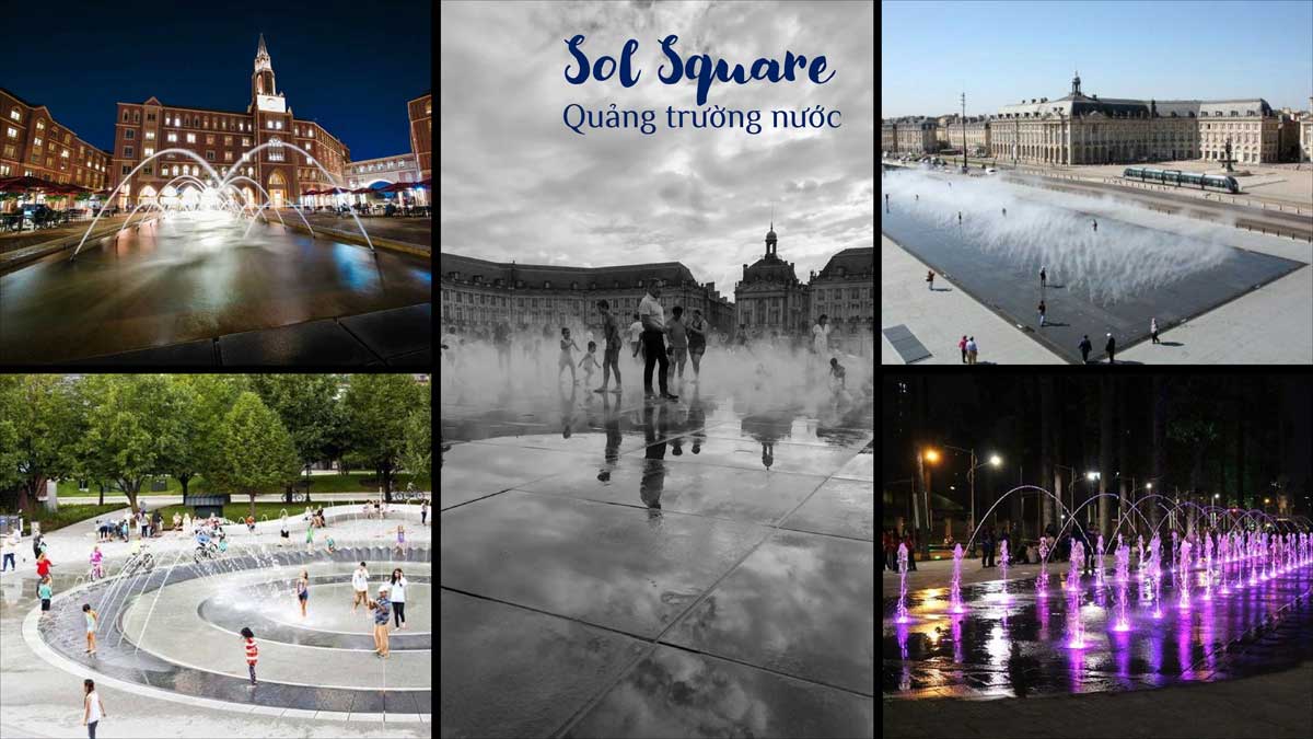 Quang truong nuoc Sol Square - KOSY CITY BEAT TH&Aacute;I NGUY&Ecirc;N