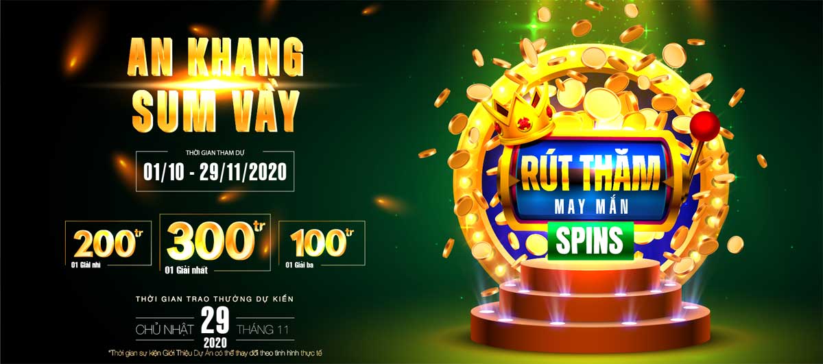 Vòng xoay khuyến mãi An Khang Sum Vầy Picity High Park Vòng xoay khuyến mãi An Khang Sum Vầy Picity High Park