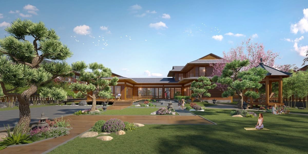 Khoản vườn tại Mẫu nh&agrave; Kyoto Retreat