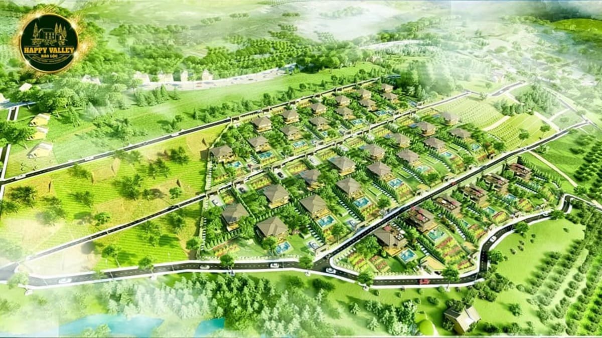 Phối cảnh tr&ecirc;n cao của Happy Valley 