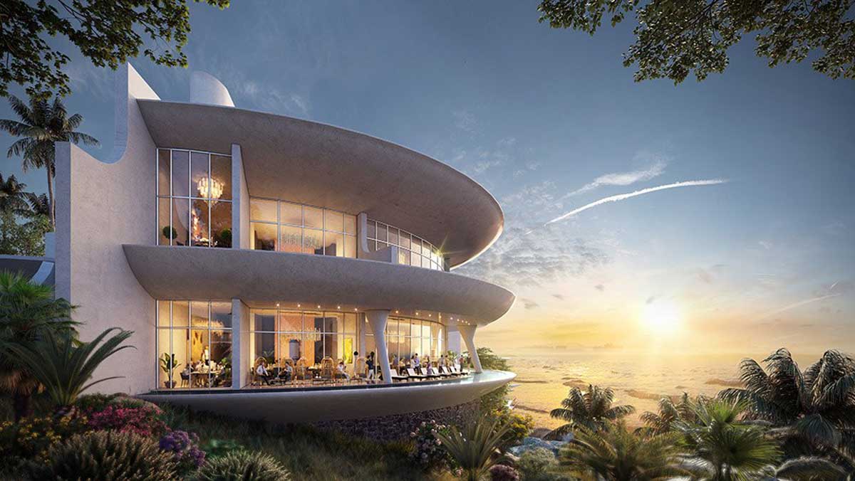 Nhà hàng Private Club thượng lưu trên ghềnh đá của The Eden Bay Nhà hàng Private Club thượng lưu trên ghềnh đá của The Eden Bay