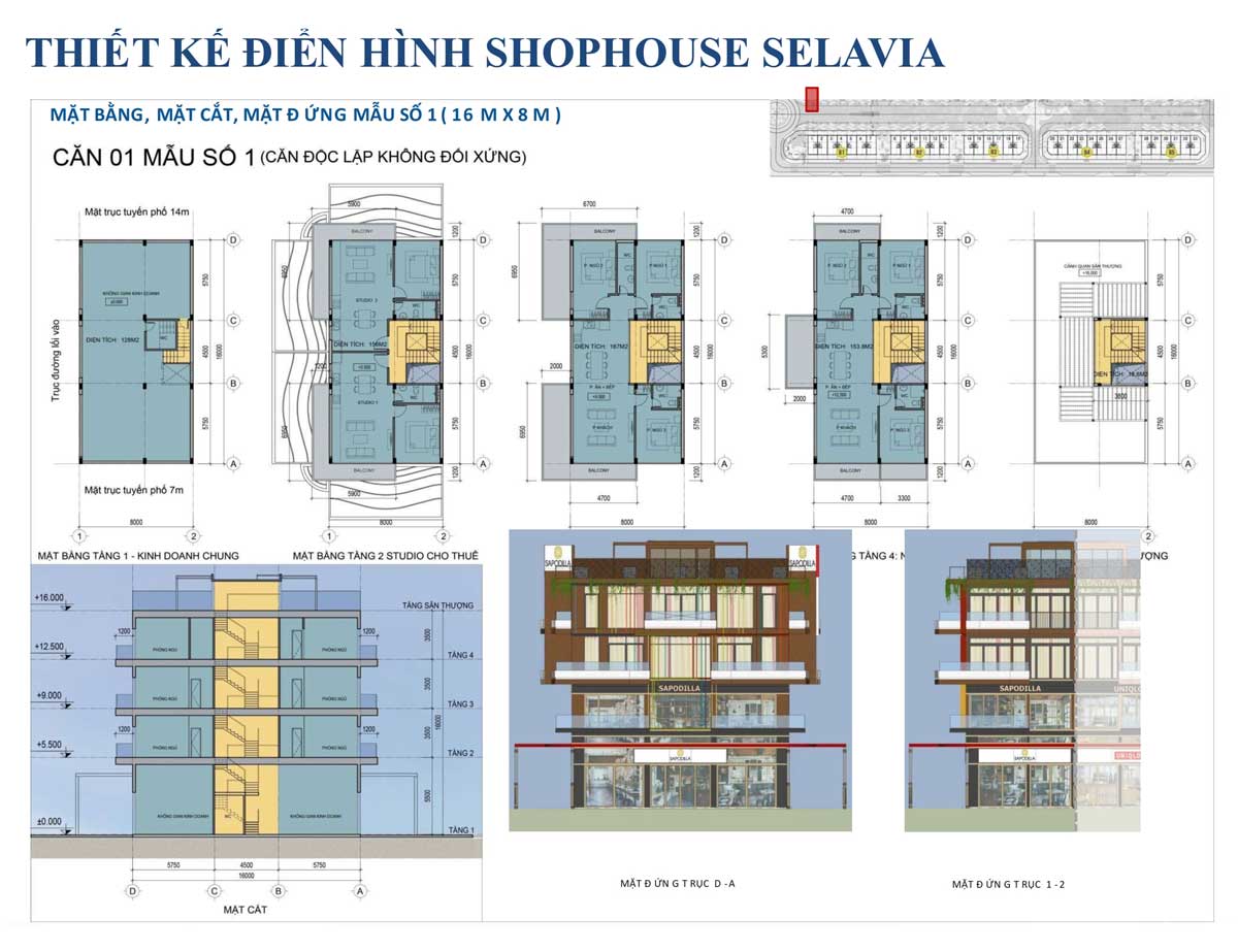 Thiet ke can 1 Shophouse Selavia Phu Quoc - SELAVIA PH&Uacute; QUỐC