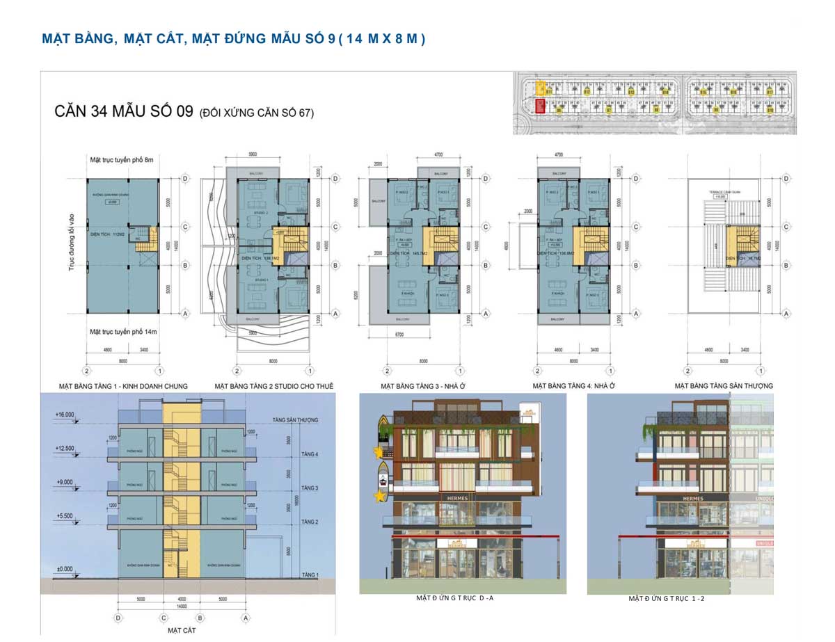 Thiet ke can 34 Shophouse Selavia Phu Quoc - SELAVIA PH&Uacute; QUỐC
