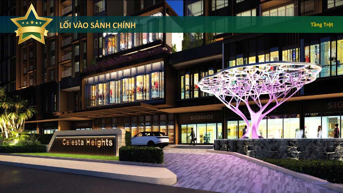 Loi vao sanh chinh Celesta Heights Nha Be - Celesta Heights Nh&agrave; B&egrave;