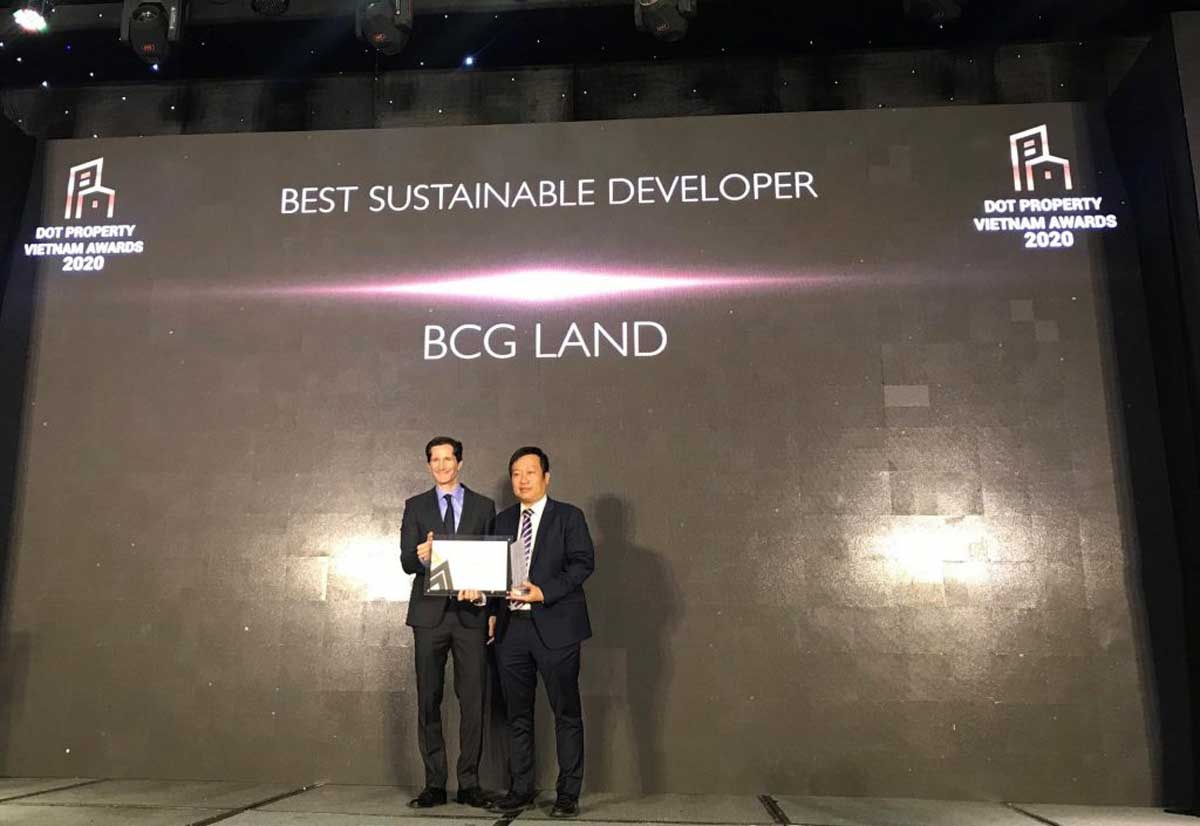 Ông Nguyễn Thanh Hùng – Tổng Giám đốc BCG Land nhận giải “Best Sustainable Developer Vietnam 2020” Ông Nguyễn Thanh Hùng – Tổng Giám đốc BCG Land nhận giải “Best Sustainable Developer Vietnam 2020”