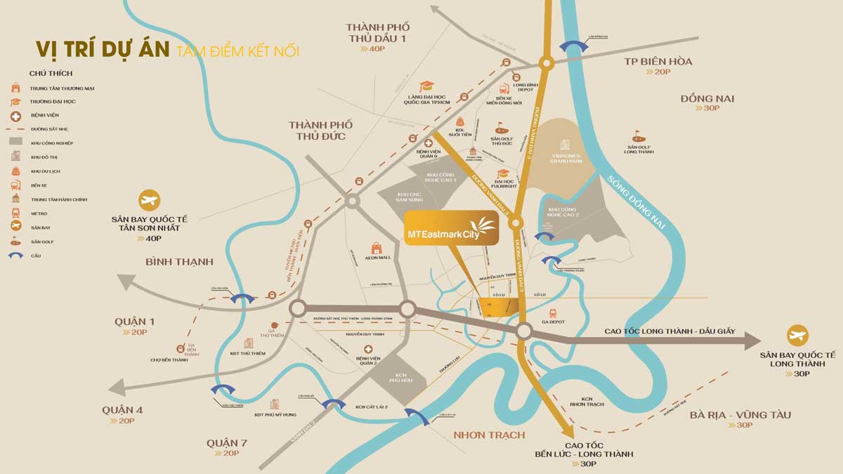 Vị tr&iacute; Căn hộ MT Eastmark City Quận 9 Th&agrave;nh phố Thủ Đức