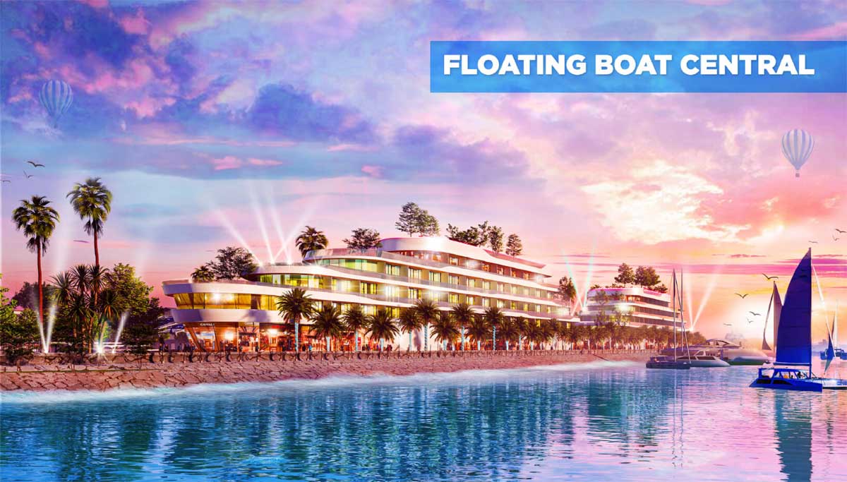 Tiện ích khu thương mại Floating Boat Central tại Dự án Lagi New City Tiện ích khu thương mại Floating Boat Central tại Dự án Lagi New City