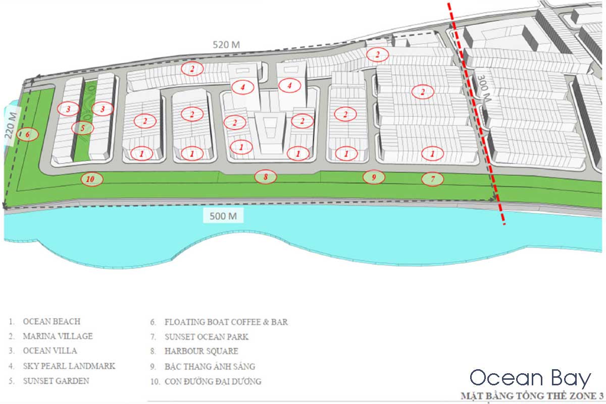 Mặt bằng Phân khu Ocean Bay tại Dự án Lagi New City Mặt bằng Phân khu Ocean Bay tại Dự án Lagi New City