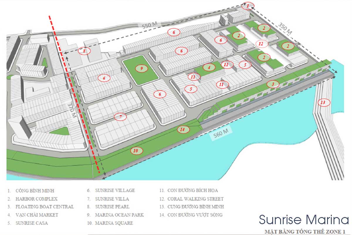 Mặt bằng Phân khu Sunrise Marina tại Dự án Lagi New City Mặt bằng Phân khu Sunrise Marina tại Dự án Lagi New City