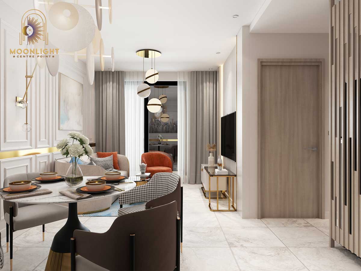 Moonlight Centre Point phong khach can ho 2pn moonlight centre point - Moonlight Centre Point