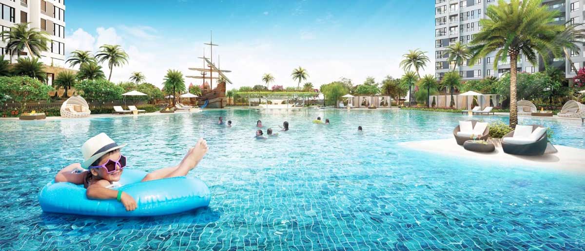 Hồ bơi Dự án Căn hộ The Blue Star Quận 7 Hồ bơi Dự án Căn hộ The Blue Star Quận 7