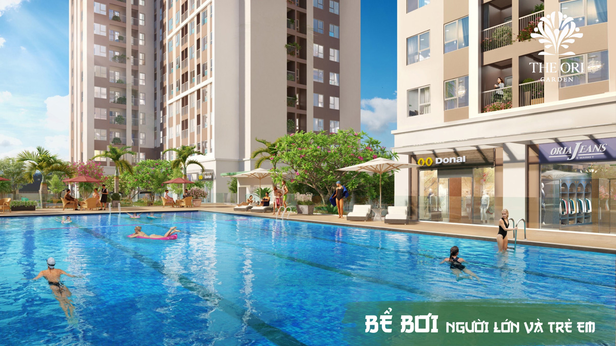 Hồ bơi Dự án Căn hộ The Ori Garden Đà Nẵng Hồ bơi Dự án Căn hộ The Ori Garden Đà Nẵng