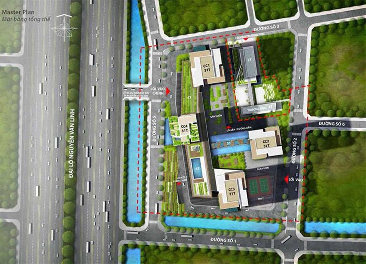 Mặt bằng Tổng thể Dự án Căn hộ The Blue Star Quận 7 Mặt bằng Tổng thể Dự án Căn hộ The Blue Star Quận 7