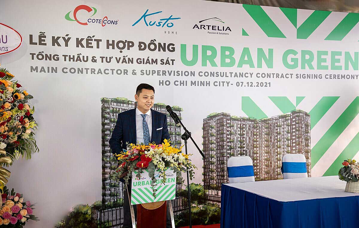 Ông Sergey Nam, Tổng giám đốc Kusto Home phát biểu tại sự kiện Lễ khởi công Trang Chủ GK88 Chính Thức Urban Green Ông Sergey Nam, Tổng giám đốc Kusto Home phát biểu tại sự kiện Lễ khởi công Trang Chủ GK88 Chính Thức Urban Green