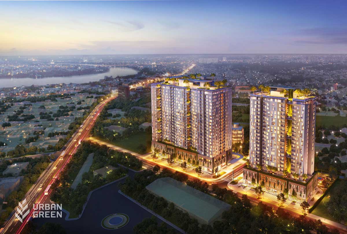 Phối cảnh Dự án Căn hộ Urban Green Thủ Đức Phối cảnh Dự án Căn hộ Urban Green Thủ Đức về Đêm