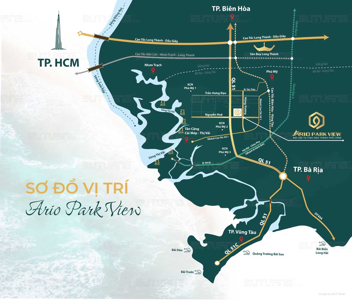 Vị trí Dự án Ario Park View Phú Mỹ Vị trí Dự án Ario Park View Phú Mỹ