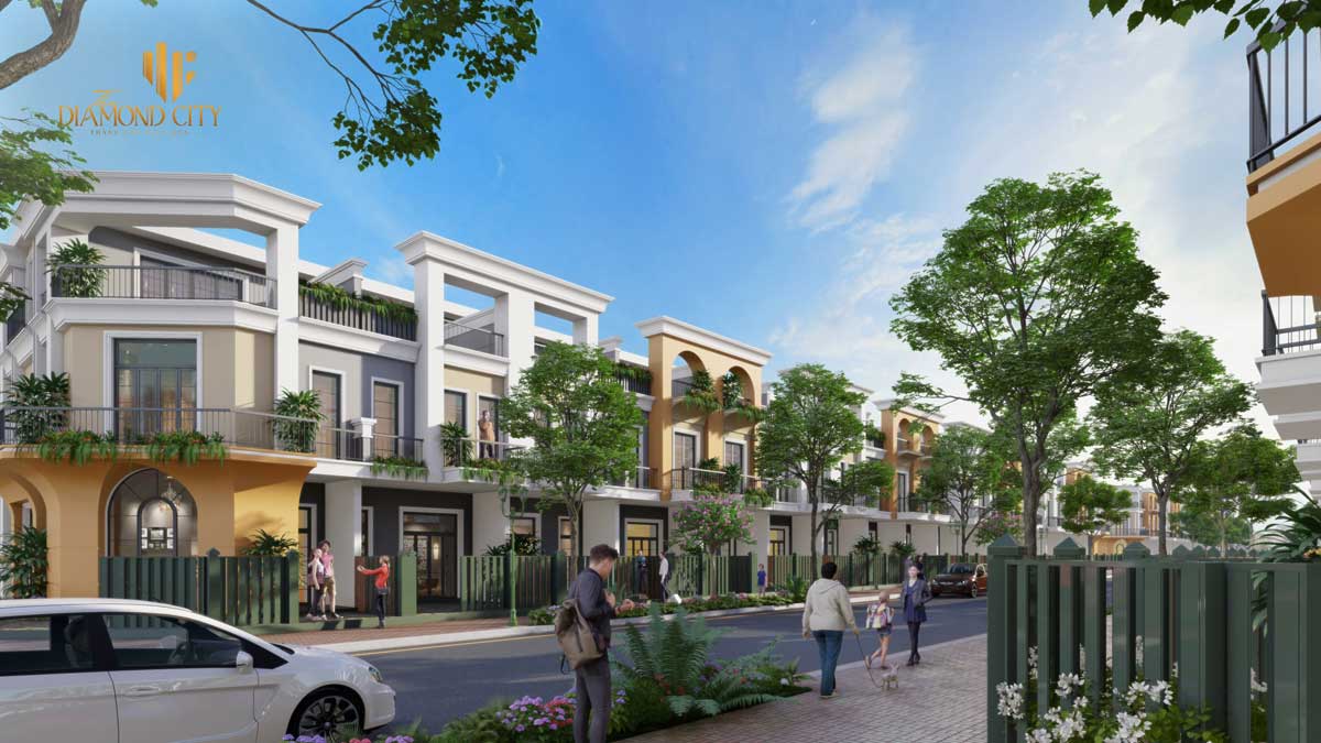 Nha pho Du an The Diamond City 1 - Khu D&acirc;n Cư Quốc Linh