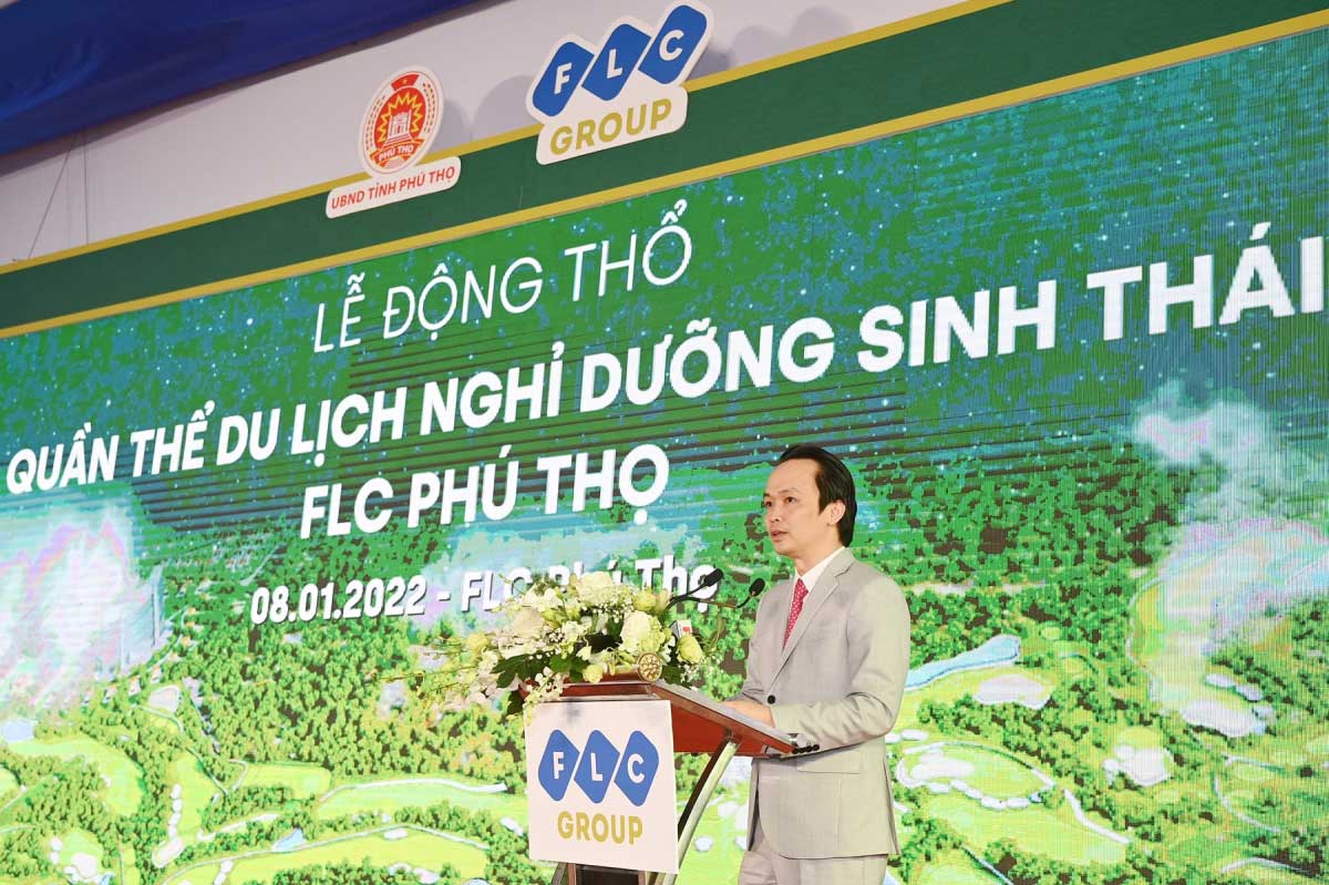 Ong Nguyen Van Quyet tai Le dong tho FLC Phu Tho - FLC Ph&uacute; Thọ