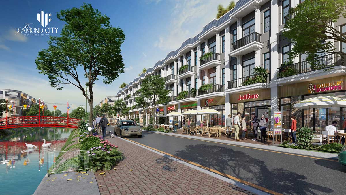 Shophouse Du an The Diamond City - Khu D&acirc;n Cư Quốc Linh