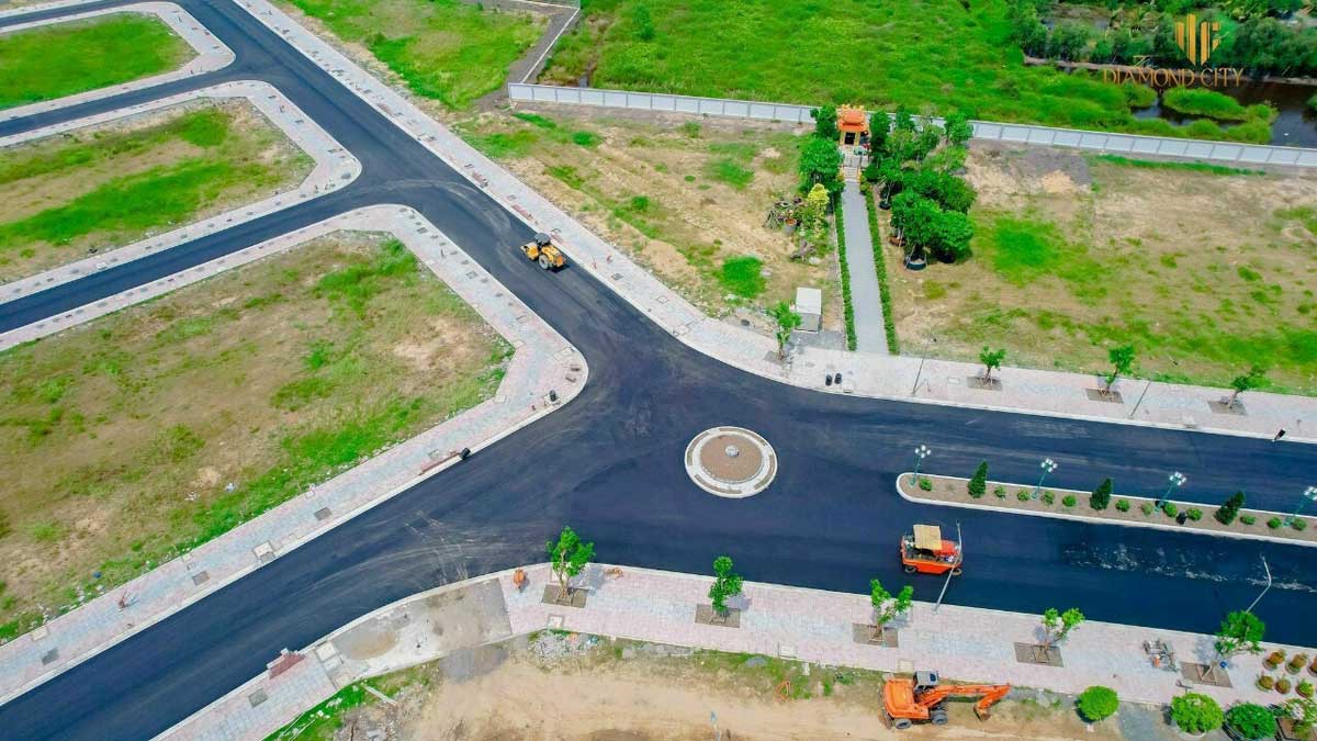 Tien do thi cong Khu Dan Cu Quoc Linh Diamond City - Khu D&acirc;n Cư Quốc Linh