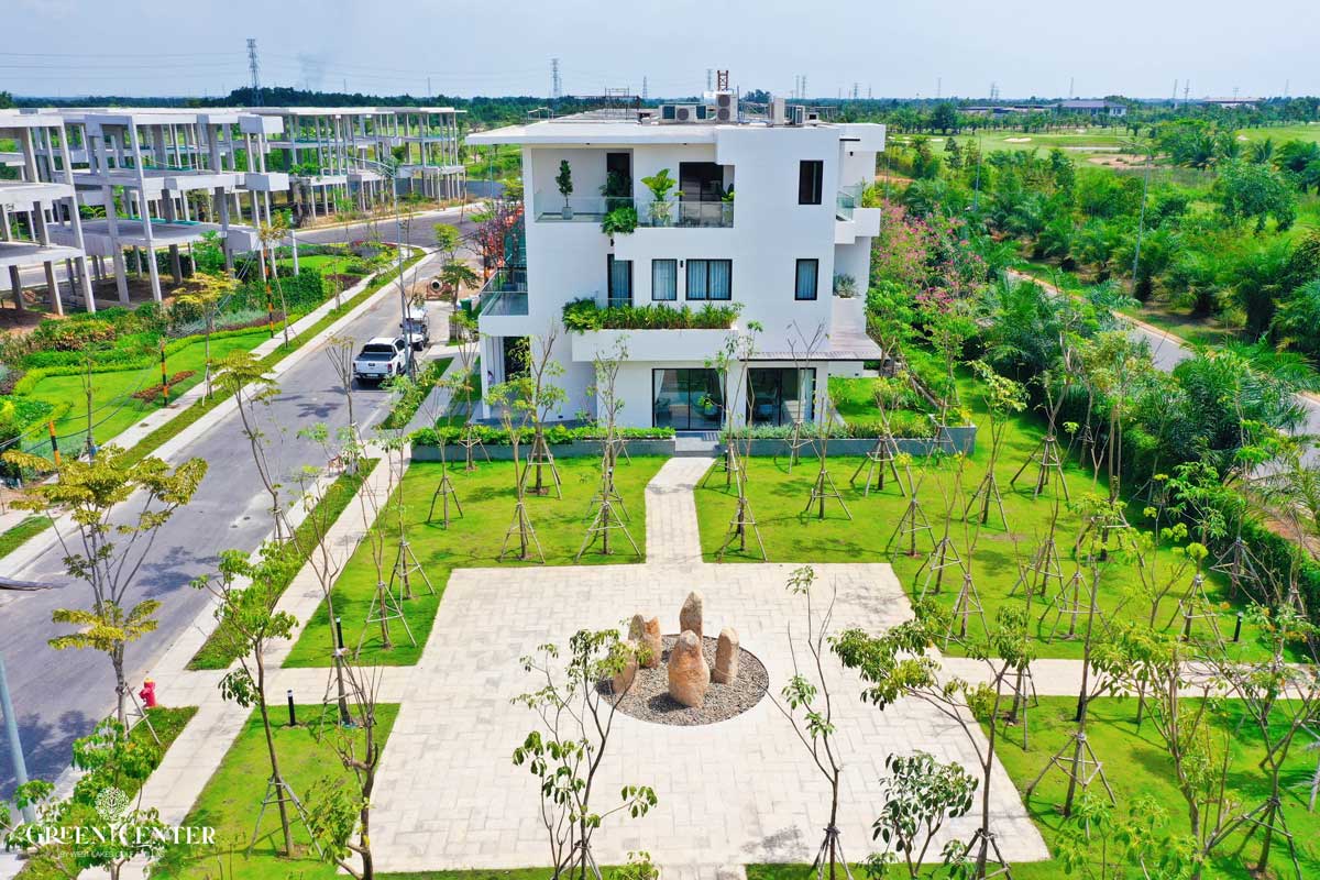 Tien do thi cong nha pho Green Center moi nhat - Green Center