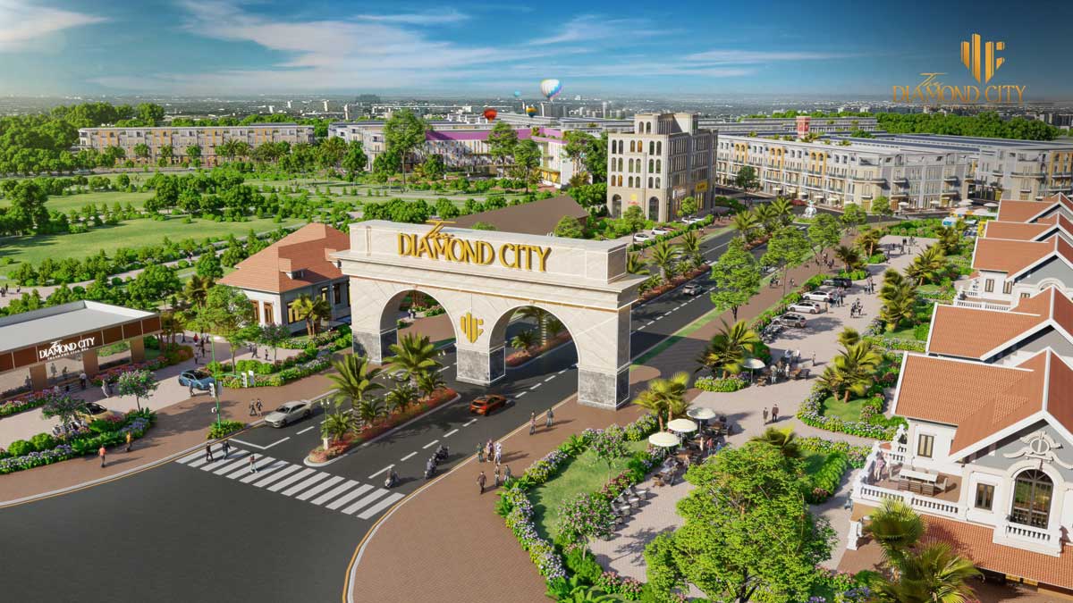 Tien ich khu vuc cong Du an The Diamond City - Khu D&acirc;n Cư Quốc Linh