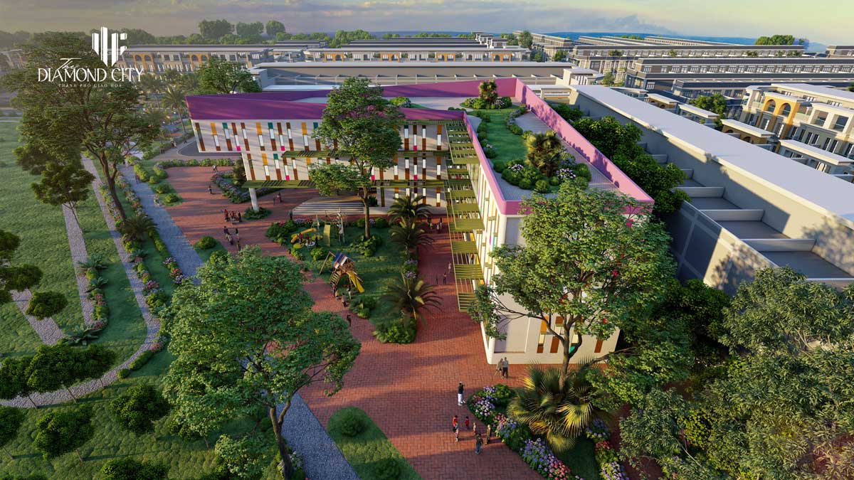 Tien ich truong hoc Du an The Diamond City - Khu D&acirc;n Cư Quốc Linh
