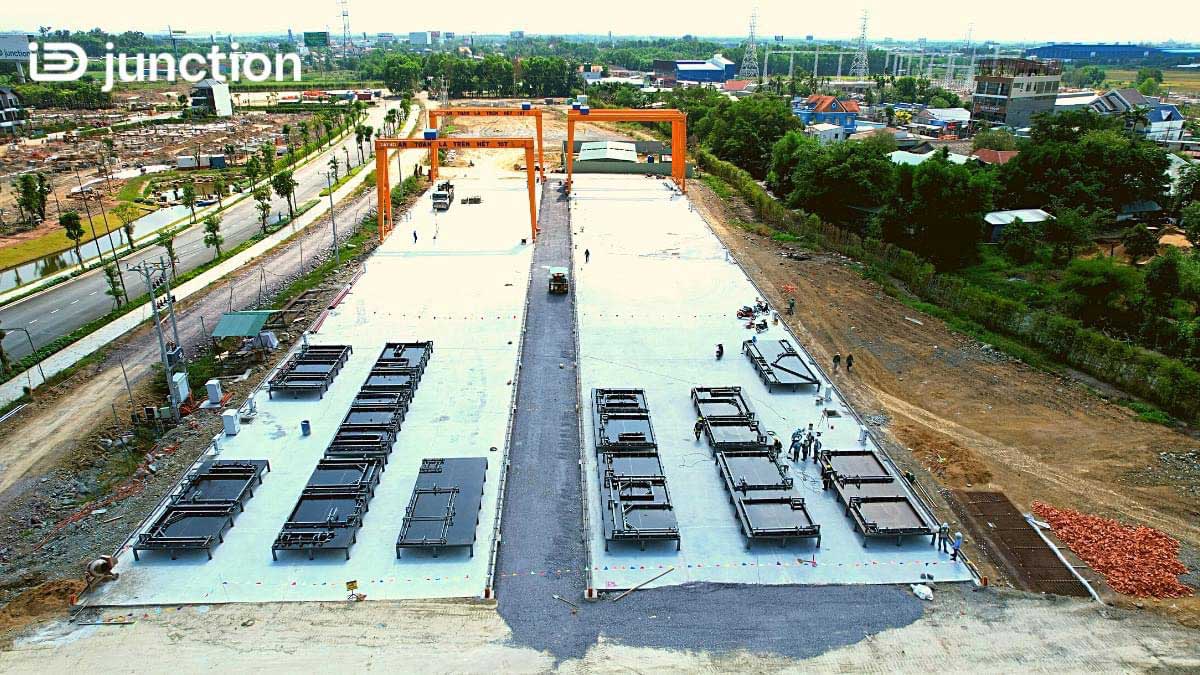 Cap nhat tien do moi nhat Du an KDT iD Junction thang 04.2022 - ID JUNCTION LONG TH&Agrave;NH