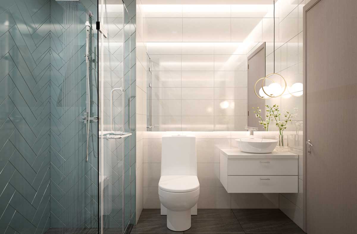 C RIVER VIEW BÌNH DƯƠNG Toilet Can ho1PN C River View Binh Duong - C RIVER VIEW BÌNH DƯƠNG