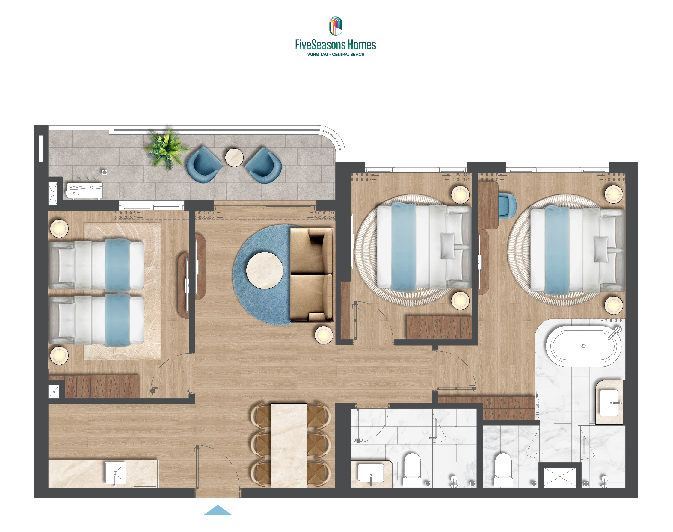 B C3 Can ho Khach san Fiveseasons Homes - Fiveseasons Homes