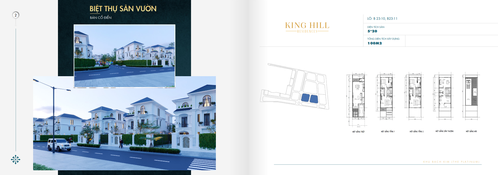 Biệt thự sân vườn Dự án King Hill Residences Biệt thự sân vườn Dự án King Hill Residences