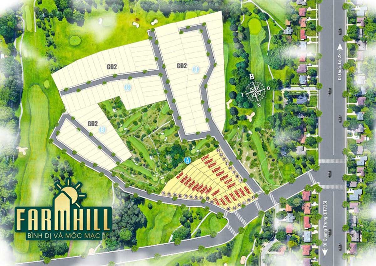 Mặt bằng Dự án Farm Hill Lộc Ngãi Mặt bằng Dự án Farm Hill Lộc Ngãi