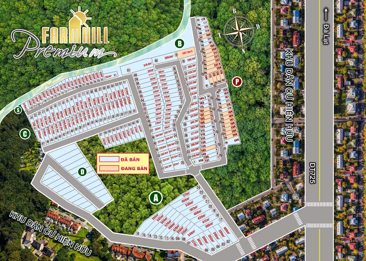 Mặt bằng Phân lô Dự án Farm Hill Lộc Ngãi Mặt bằng Phân lô Dự án Farm Hill Lộc Ngãi