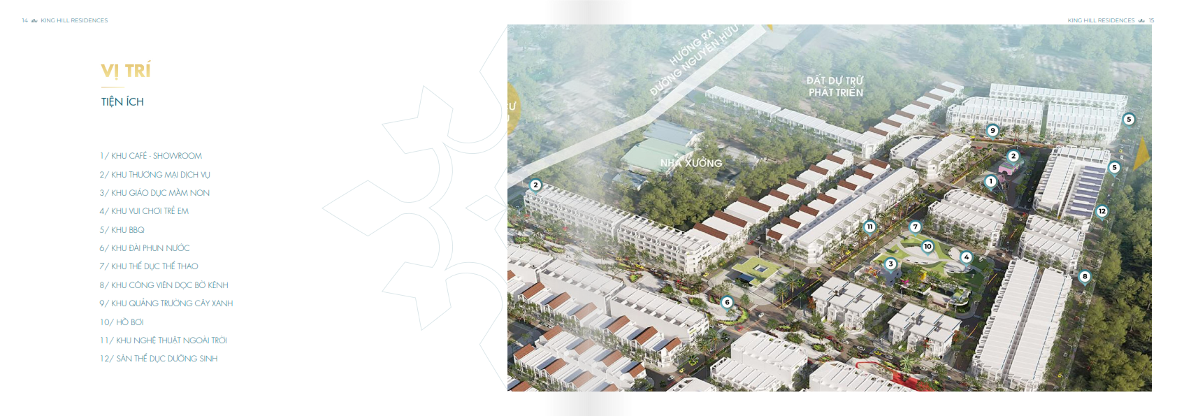 Tiện ích Dự án King Hill Residences Bến Lức Long An Tiện ích Dự án King Hill Residences Bến Lức Long An