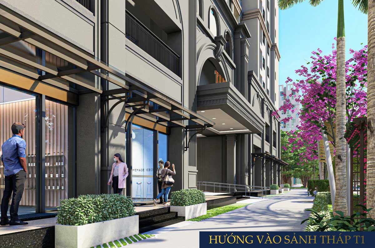 Tumys Phú Mỹ Huong vao sanh thap T1 Du an Tumys Phu My - Tumys Phú Mỹ