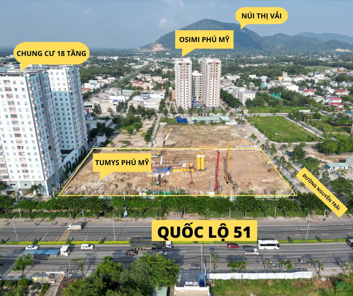 Hình ảnh Vị trí thực tế Dự án Căn hộ Tumys Homes Phú Mỹ Hình ảnh Vị trí thực tế Dự án Căn hộ Tumys Homes Phú Mỹ
