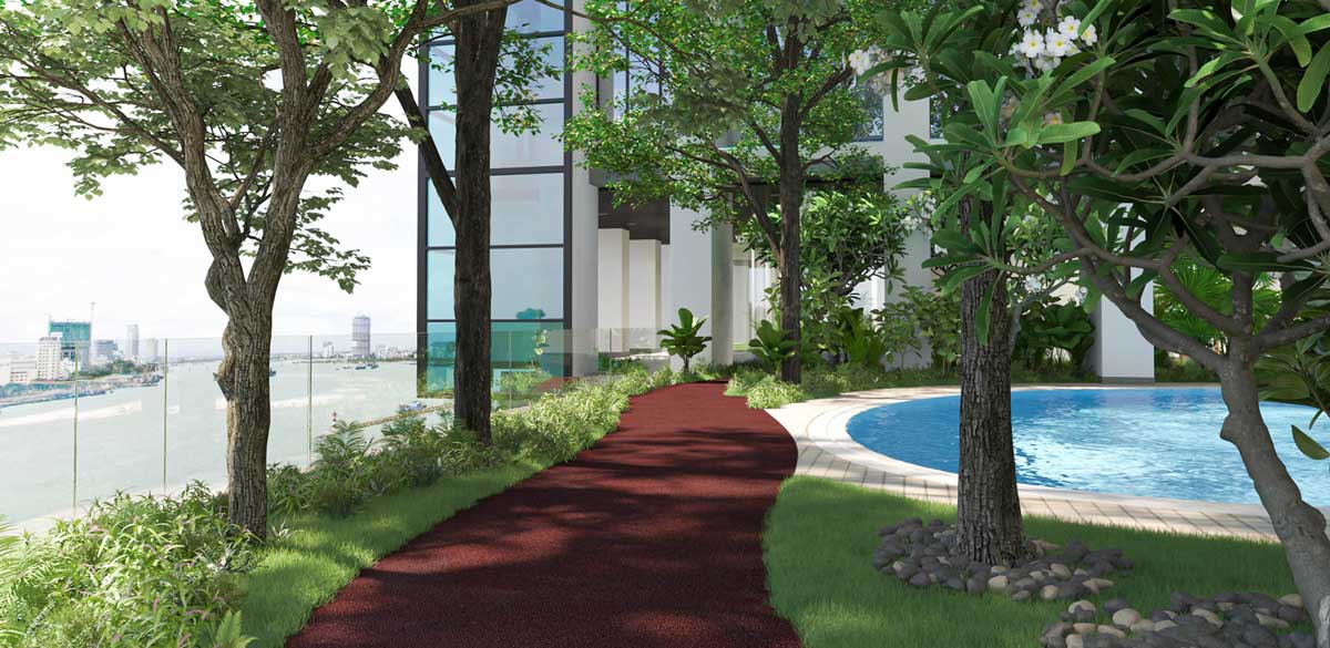 Đường chạy bộ Dự án Căn hộ Đà Nẵng LandMark Tower Đường chạy bộ Dự án Căn hộ Đà Nẵng LandMark Tower